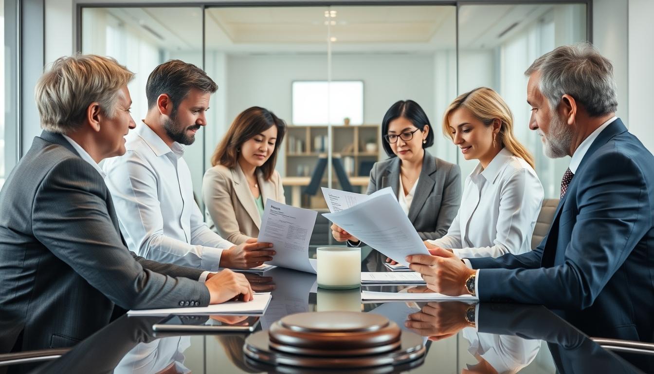 Review of legal documents by a senior